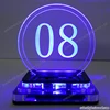 Custom Rechargeable LED Illuminated Colour Table Numbers Sign for Wedding Party Table Centerpiece