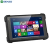 Factory 8 inch military fully cheap windows 10 rugged tablet with serial port and 1/2d barcode scanner
