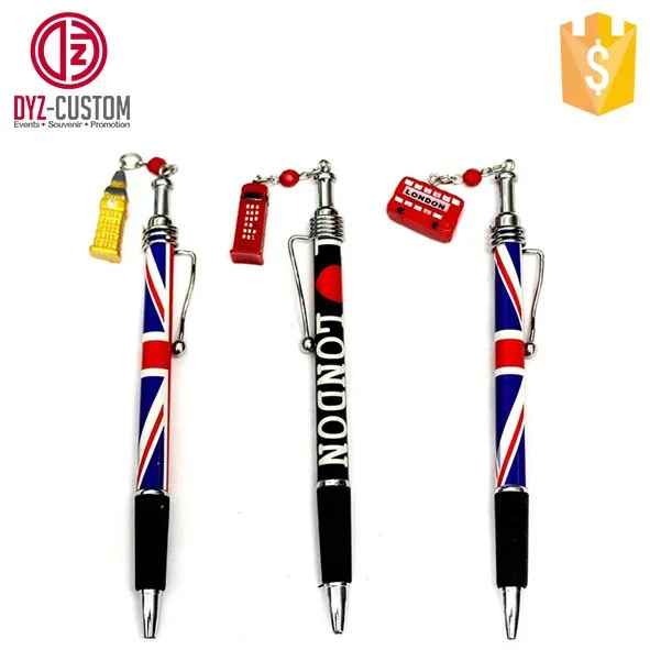 London Souvenir Plastic Ballpoint Pen Custom Uk Souvenir Ball Pens