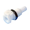 plastic disconnect hose barb panel mount quick connect fitting