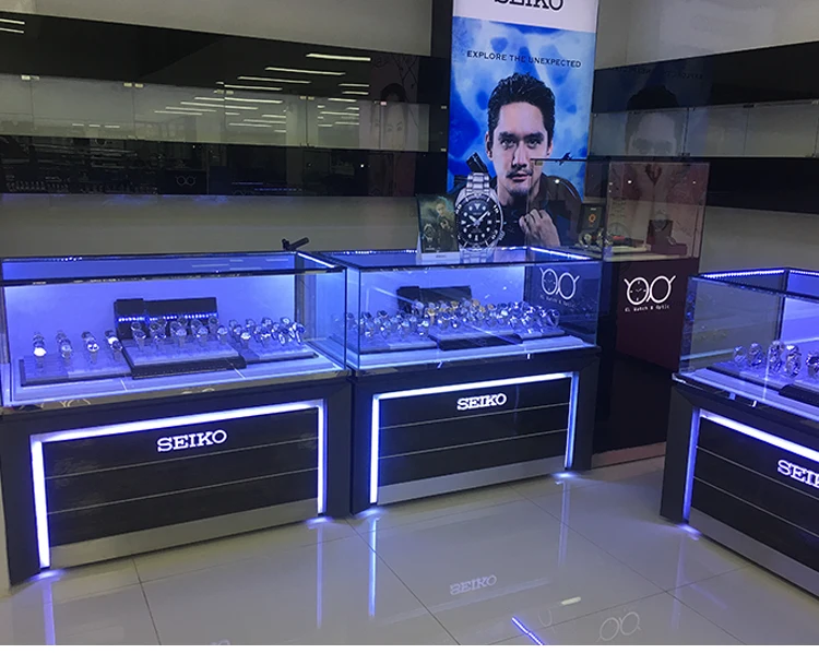Customized Luxury Fashion Acrylic Cylinder Seiko Watches Watch Display  Store Counter Design Glasses Shop Showcase - Buy Watch Display Counter,Watch  Store Counter Design,Watch Shop Showcase Product on 