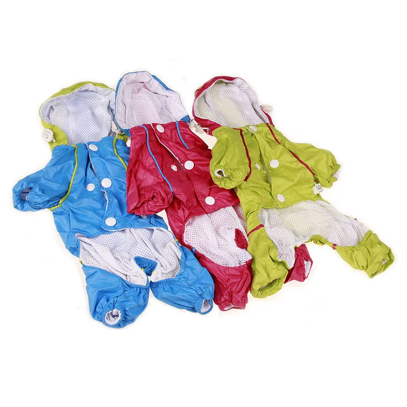 

JY432 four-legged dog waterproof raincoat good quality clothes, As photo