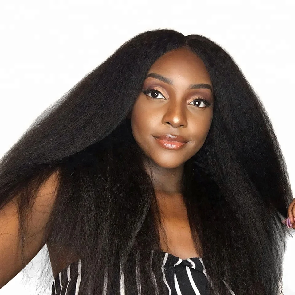 

Best Selling Trade Assurance Yvonne Kinky Straight Kinky Hair Wig For Sale, Natural color(#1b)