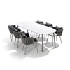 Hotel furniture Dining set garden aluminum table and chairs set patio dining furniture outdoor indoor use
