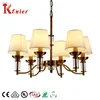 Newest Products Big Hotel Crystals Gold Grand Hall Industrial Wind Iron Chandelier