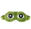 funny creative frog sad 3D frog eye mask/ sleep eye mask on the cartoons plush toys cute anime for children gift/frog eye mask