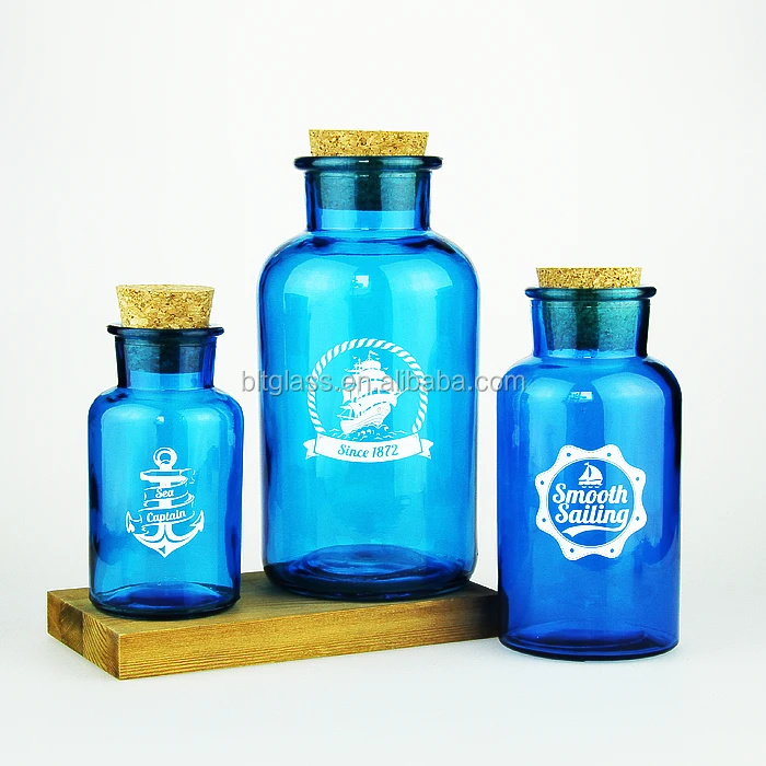 Colored Laboratory Reagent Bottle Jar Glass Vase 500ml Bevreage Bottle