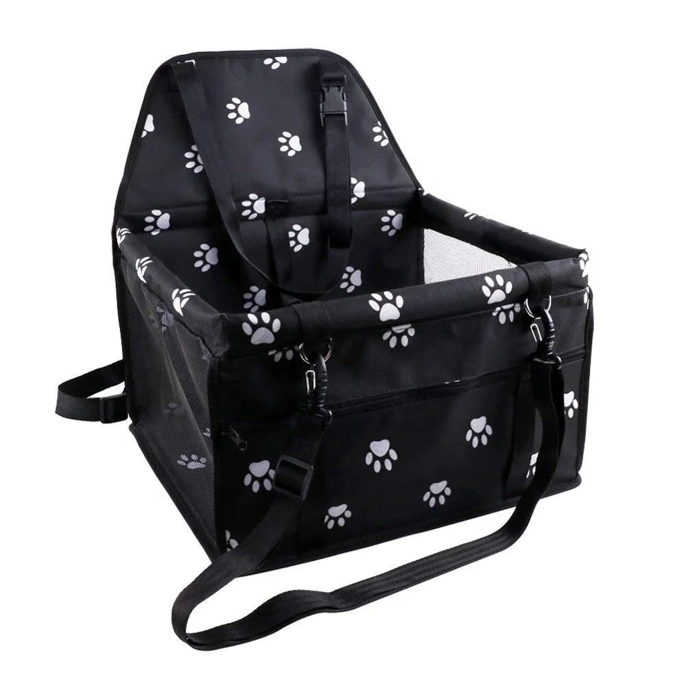 Dog Travel Bag Pet Reinforce Car Booster Seat with Seat Belt for Dog and Cat Pet Travel Carrier
