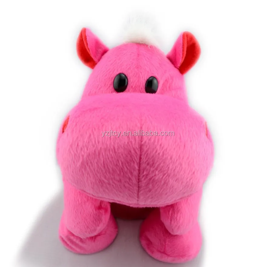 Pink Girl Gift Hippo Purple Plush Kids Travel Trolley Bag - China Plush Bag  and Trolley Bag price