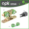 Heavy Duty Hanging Sliding Door Hardware Wheels Roller Set With track rail