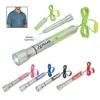Flashlight Extra Bright White LED Light Slide Switch To Adjust Light Setting Neck Cord Button Cell Battery Logo Printed Pen