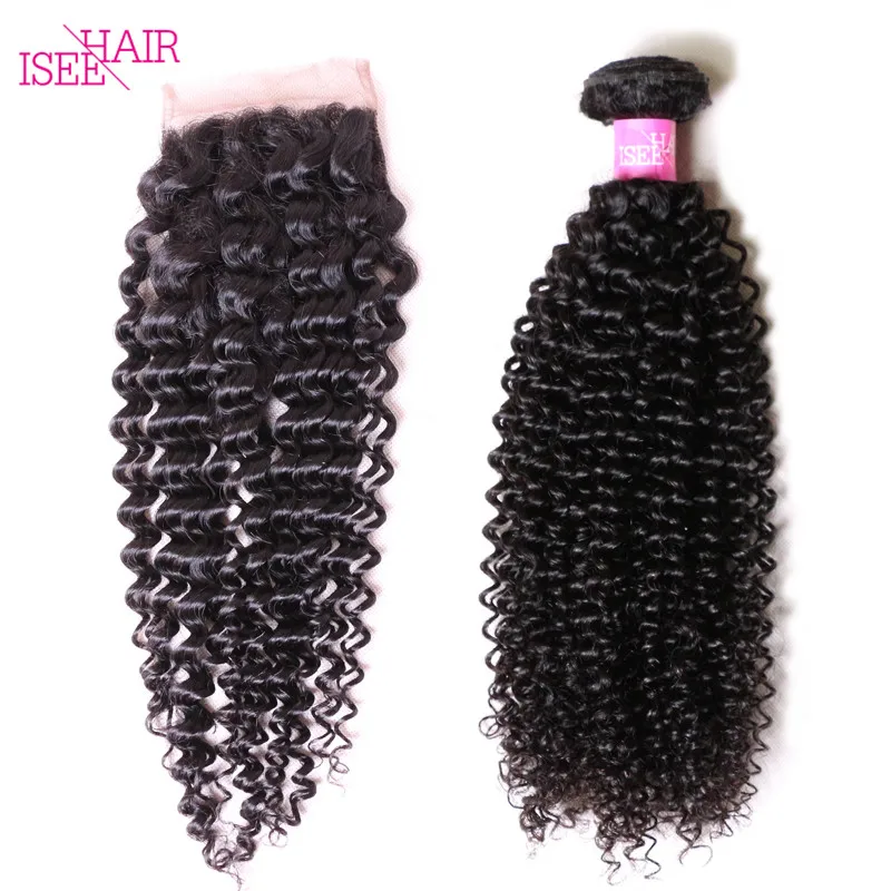 

Brazilian Kinky Curly Virgin Hair Lace Closure Human Hair Closure
