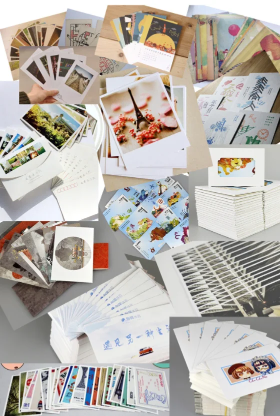 New Arrival Hot Sale Custom Printed Paper Photo Postcards Tourist