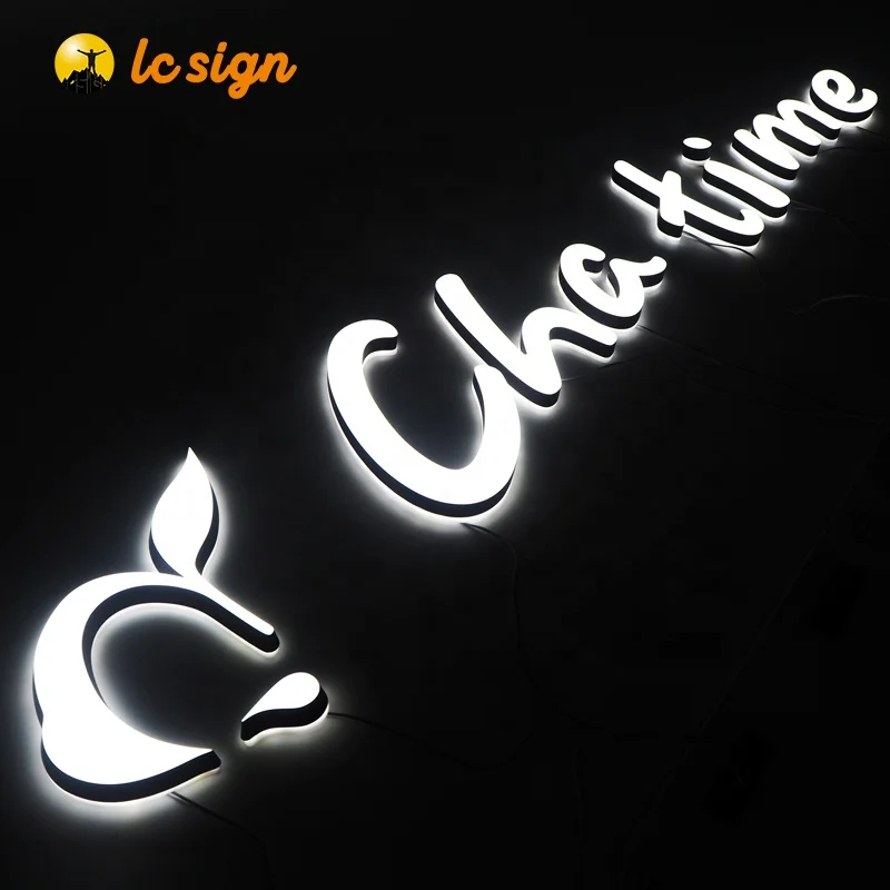 New Fashion 3D Lighting Logo Customized Outdoor Signage Mini Acrylic Letter