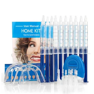 Teeth whitening household kit with mini led light