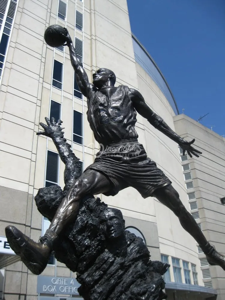 michael jordan bronze statue