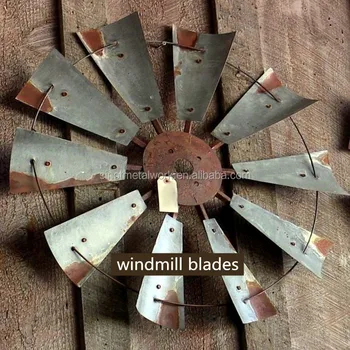 Rustic Full Decorative Wrought Iron Yard Windmills With 10 Fan