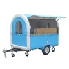 Shaved ice cream cart trailer/ thai fry ice cream roll cart trailer/ food cart