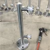Mini post brace system for glass panel