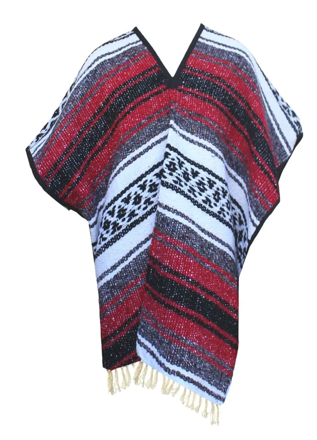 Del Mex Youth Child Classic Mexican Blanket Poncho Pancho Costume Blue