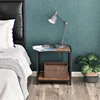 SONGMICS Vintage Rustic Home Furniture accent side table best tables wooden bed with Storage Shelf