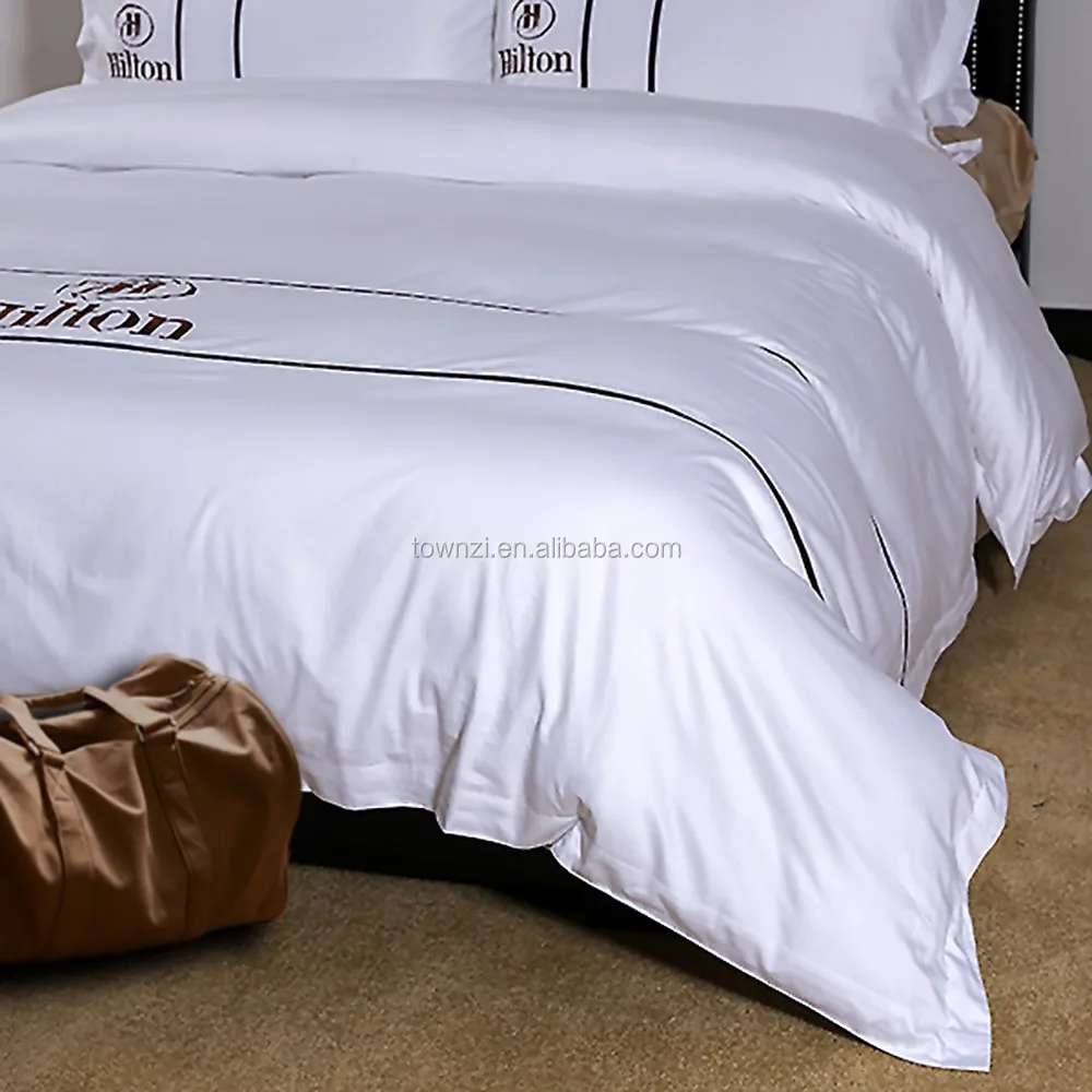 Wholesale Luxury Hotel Collection Cotton Bed Sheets Hotel Linen Duvet