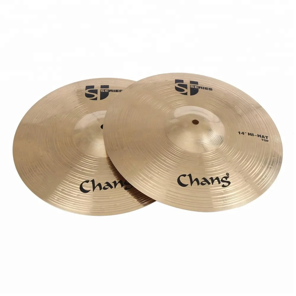 

Chang STU Cheap 14" Hihat Cymbals Drum Accessory, Yellow