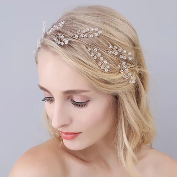 Handmade Bridal Hair Accessories New Tiara Head Piece Crystal Women ...