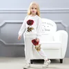 Girls Clothing Sets 2018 Spring fall Wool Sportswear Long Sleeve Rose Floral Embroidered Sequin Kids Clothing Sets Black