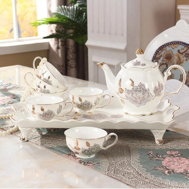 Custom Chinese Porcelain Tea Set and Coffee Set in Gift Box