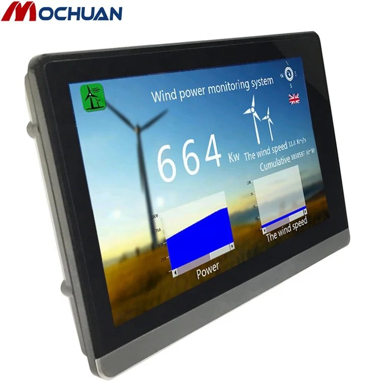 

7 inch capacitive HMI, integrated plc HMI, touch screen HMI