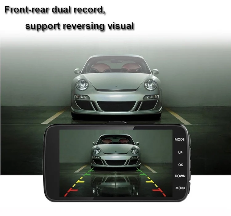 HD video recording A21 car dash camera front and rear driving recorder
