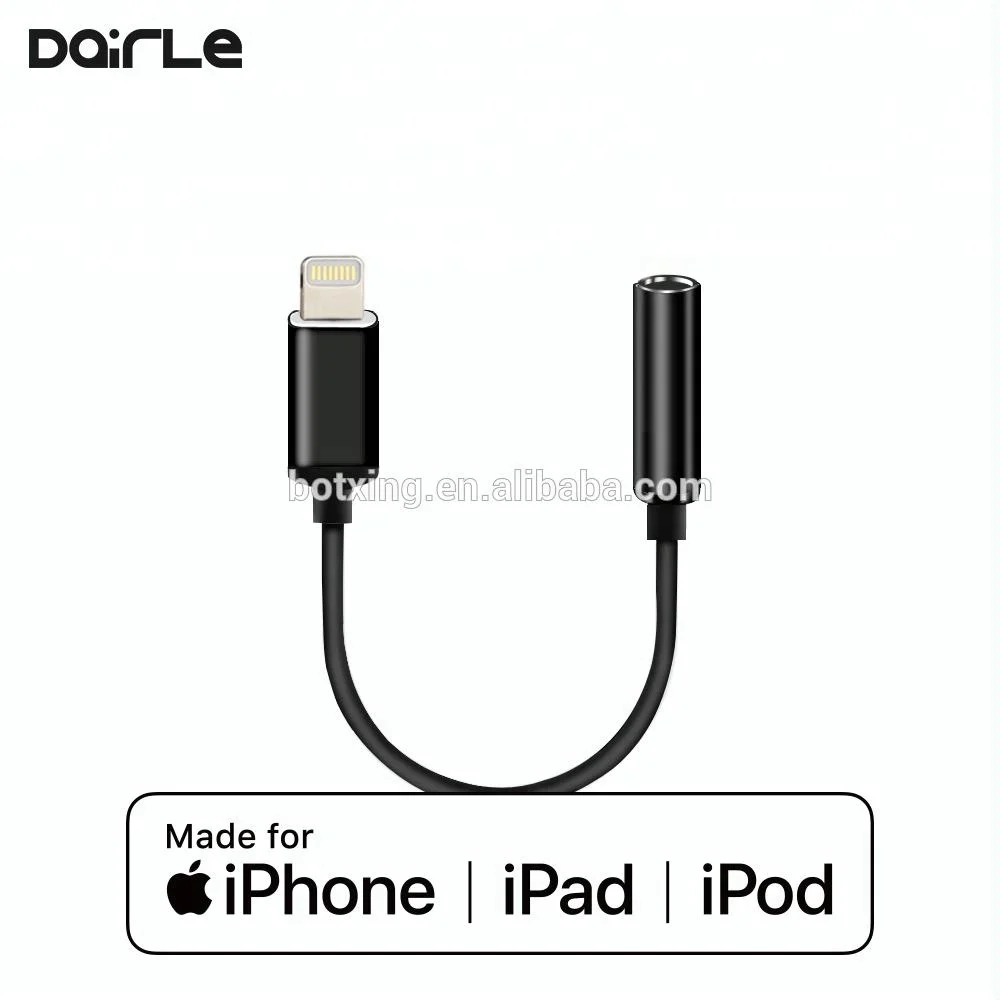 

2017 new year gift 3.5mm to 8 pin Adapter cable with Charging Function for iphone 7