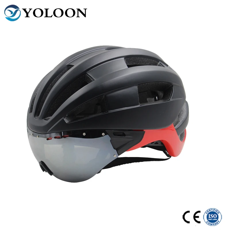 Adjustable Road Bike Helmet Ultralight Removable Sunscreen Brim Mtb