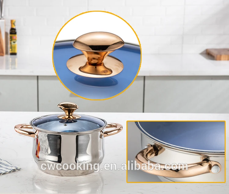 German Ss Belly Body Shape Pots And Pans Non Stick Cookware Sets