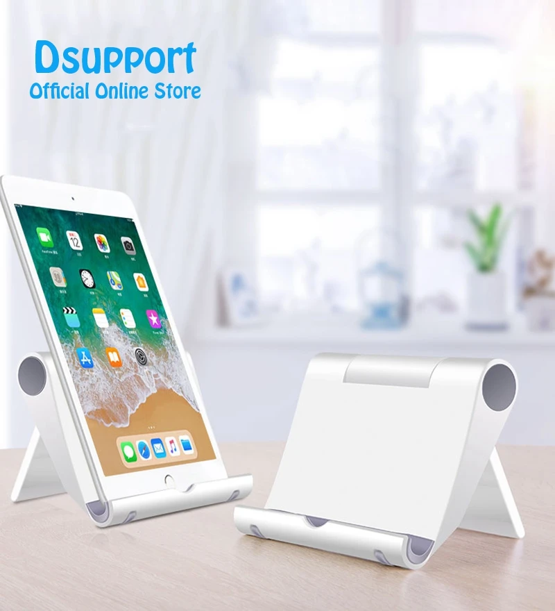 

Foldable Universal Tablet PC Holder Mobile Phone Stand Portable Adjusting Smartphone Support Stand, Black, white, green, blue and yellow