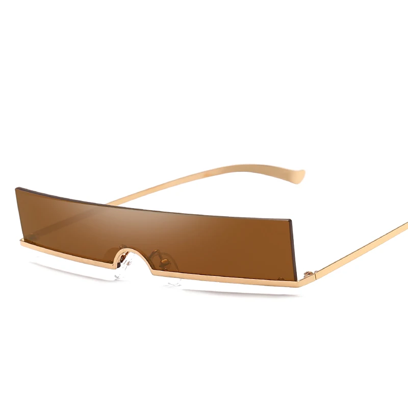 woniu JR6647 vintage womens conjoined lens oversize square metal sunglasses 2020