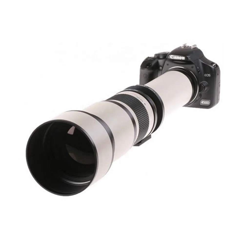 650-1300mm f/8-16 long range camera lens with 2x Teleconverter (=650-2600mm)