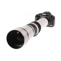 

650-1300mm f/8-16 long range camera lens with 2x Teleconverter (=650-2600mm)
