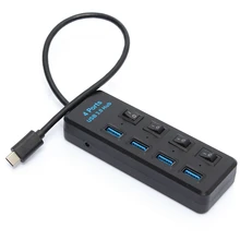 Brand New USB3.1 Type C to USB3.0 4 Ports High Speed Charging Hub For Macbook Hot Sale