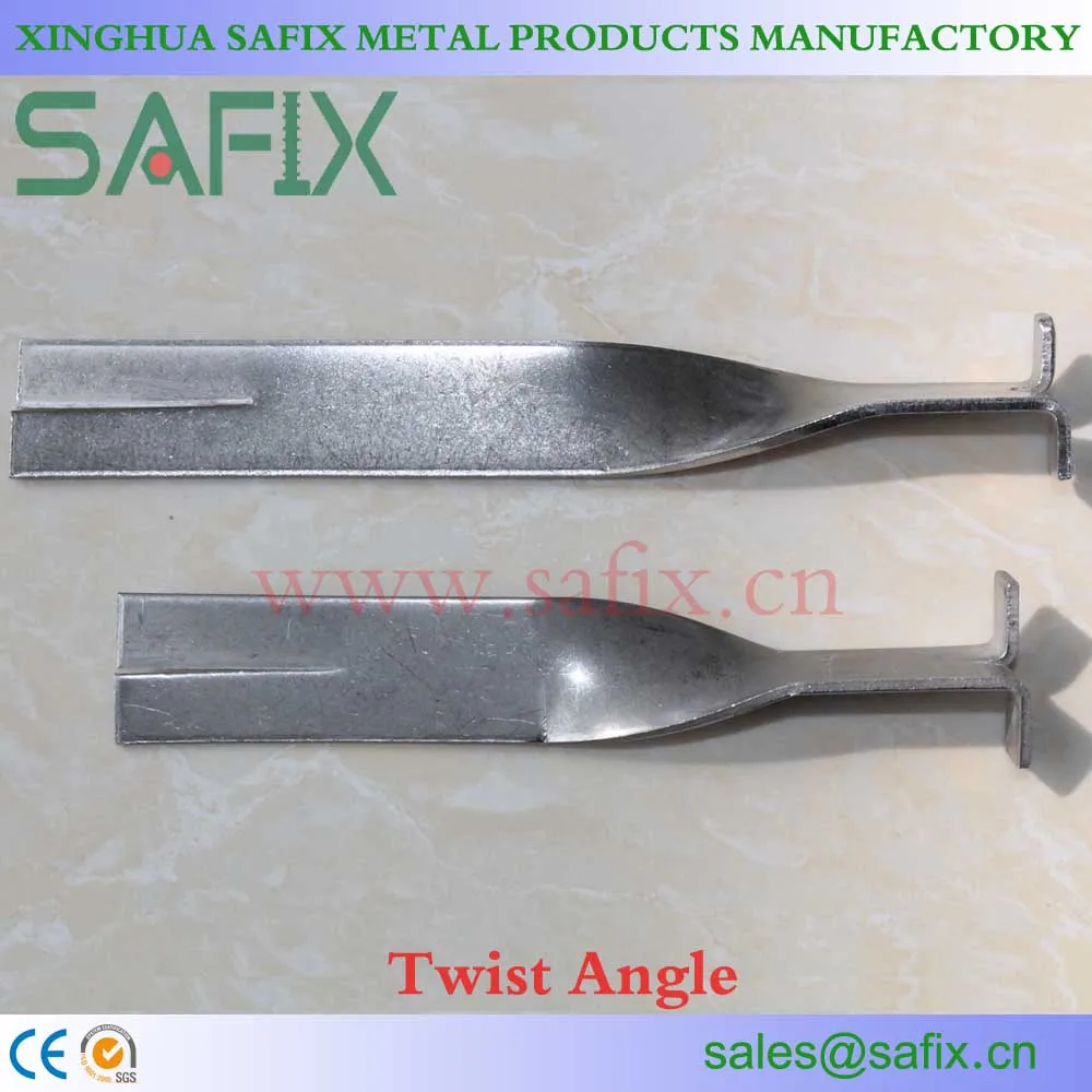 
201 304 316 Stainless Steel Twist Angle/Fish Tail Up and Down Bracket For Stone Cladding Fixings 