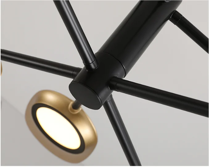 Hot sale metal Aluminum alloy gold fashion hanging pendant lighting chandeliers modern