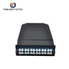 24 Fiber, LC Multi Mode OM4 50um MTP Male Cassette 12 LC Duplex ports