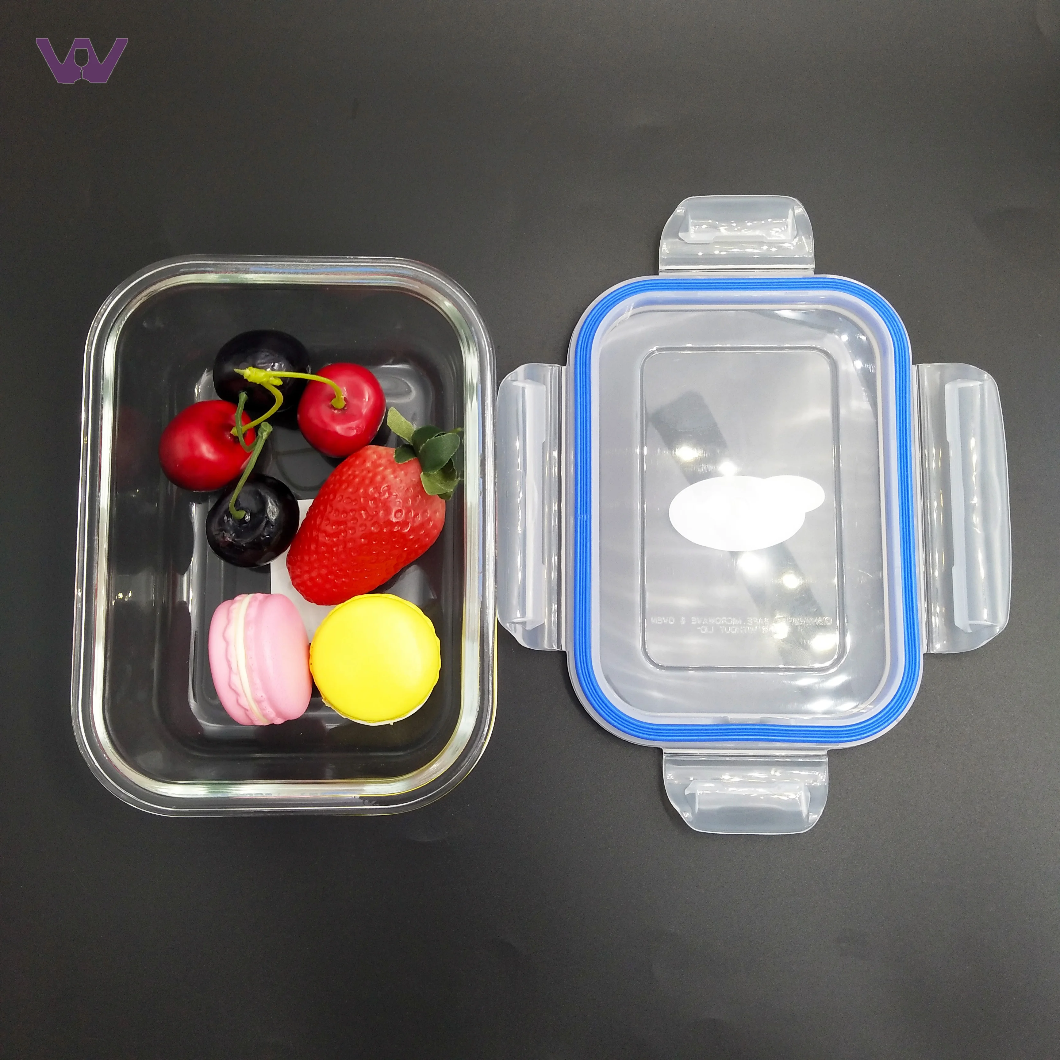 Kitchen Eco Friendly Food Grade Glass Storage Container With Same Size