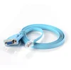 link-YH285 1.8m DB 9Pin RS232 Serial to RJ45 CAT5 Ethernet Adapter LAN Console Cable Blue