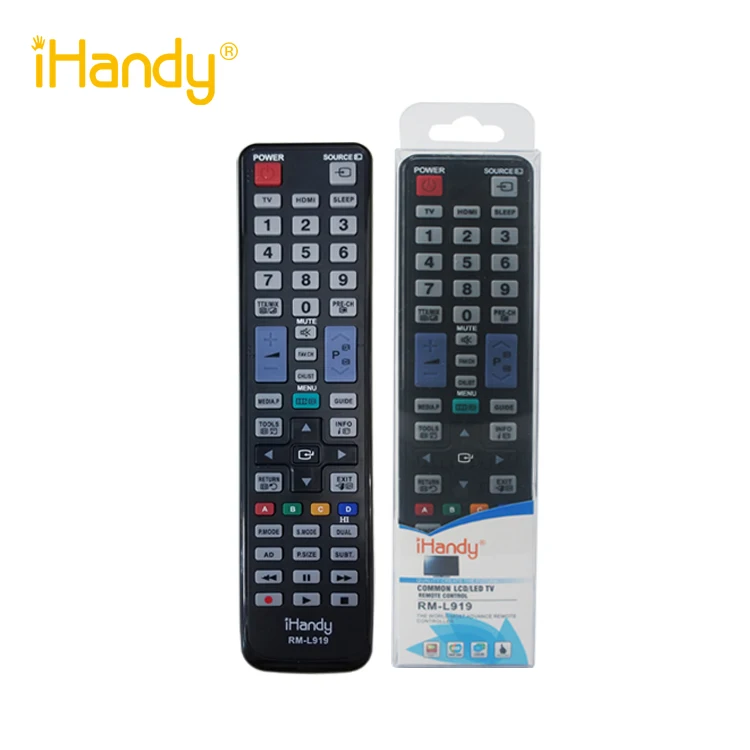 

iHandy RM-L919 HOT SALE UNIVERSAL LCD / LED IR TV REMOTE CONTROL SUITABLE USE FOR SAMSUNG BRAND controller CHINA MANUFACTURER, Black
