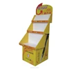 Custom pen pos corrugated cardboard display racks with 3 ladders