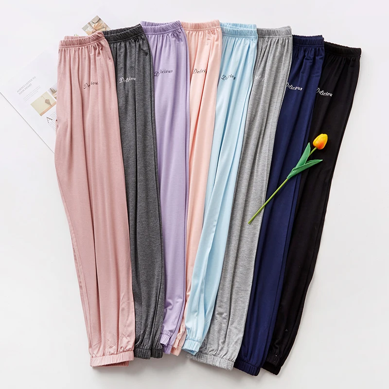 

custom rayon modal sleep cotton women's sleepwear home jogger pants