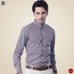 T-MSS010 Check Round Bottom Formal Official Mens Shirt