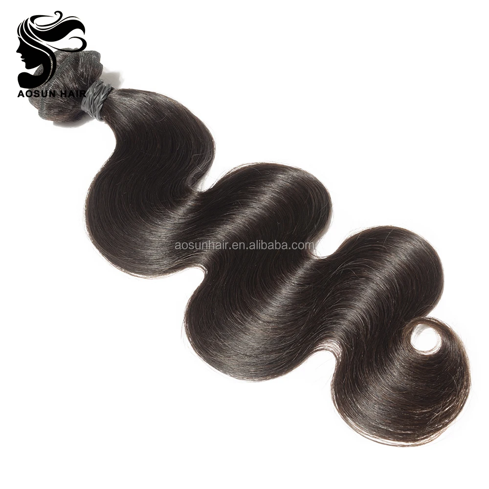

2017 Best Selling Top Quality Brazilian Hair, Natural color;can be dyed or bleached